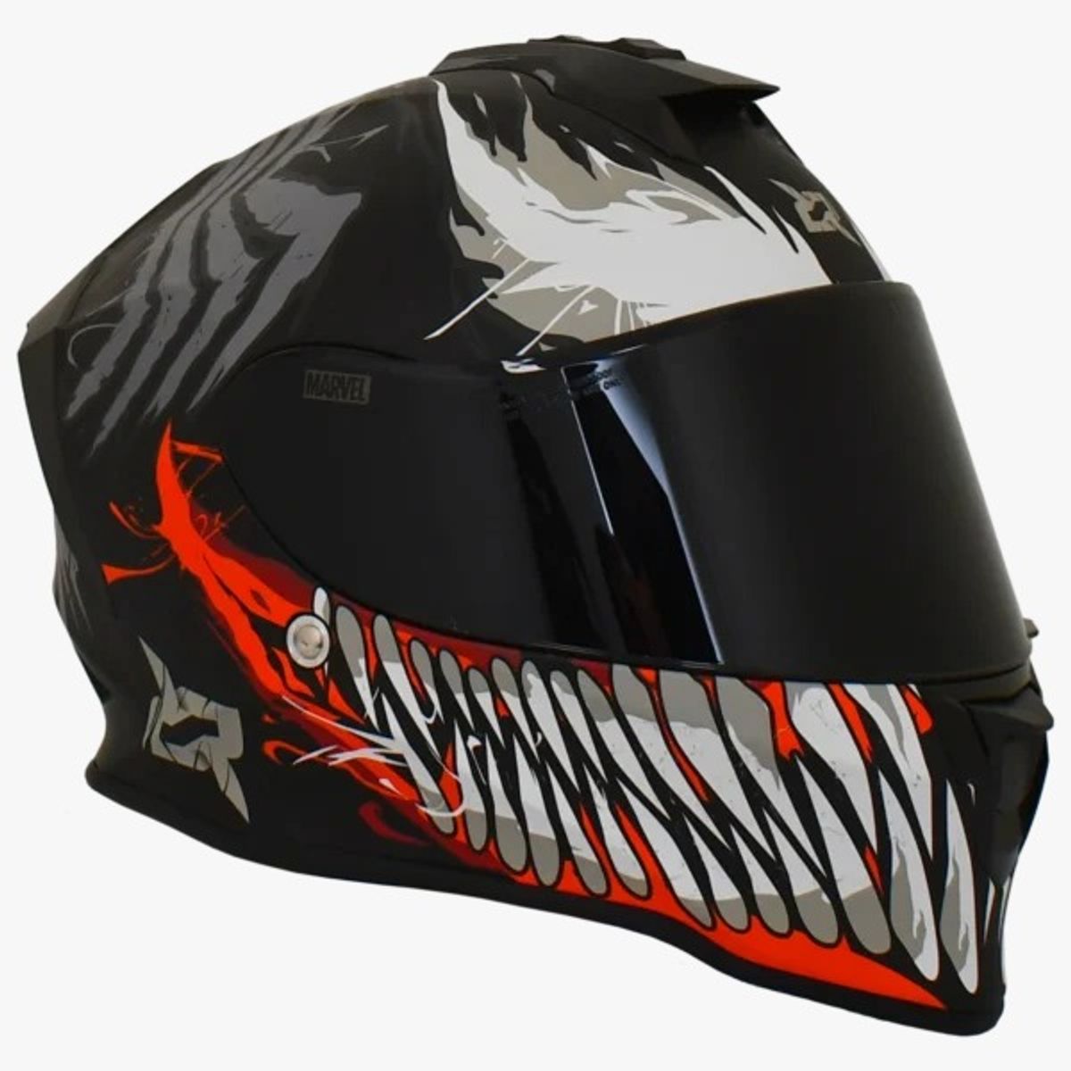 X SPORTS - CASCO X SPORTS V151 ECE2206 MARVEL VENOM NEGRO MATE TLL S