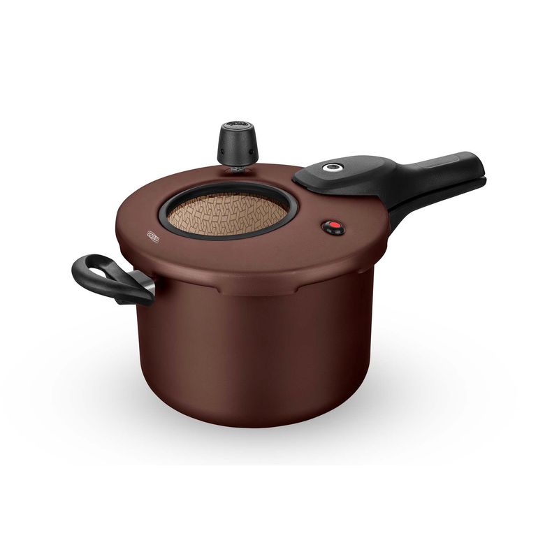 MTA - OLLA DE PRESION ANTIADHERENTE 45L VISOR CIERRE EXT CHOCOLATE MTA