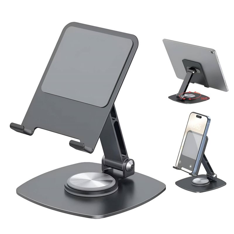GENERICO - Soporte Para Tablet iPad Celular Con Base Giratoria 360°