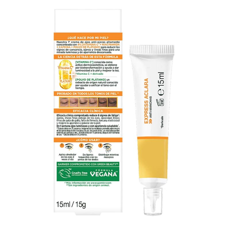 GARNIER - Crema De Ojos Anti-ojeras Garnier Express Aclara Vitamina C