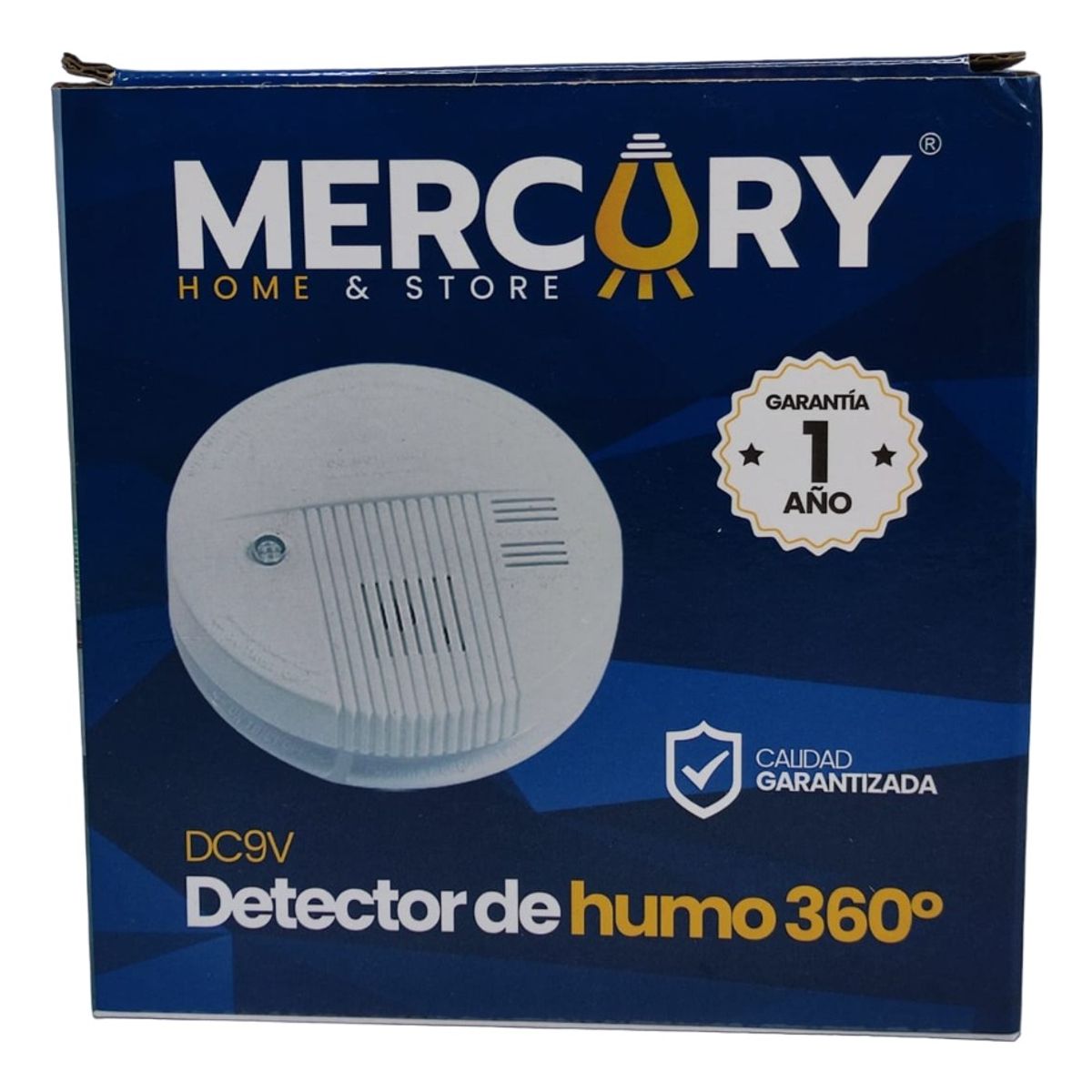 MERCURY - Sensor Detector Humo Alarma Contra Incendios Batería 9v 110v