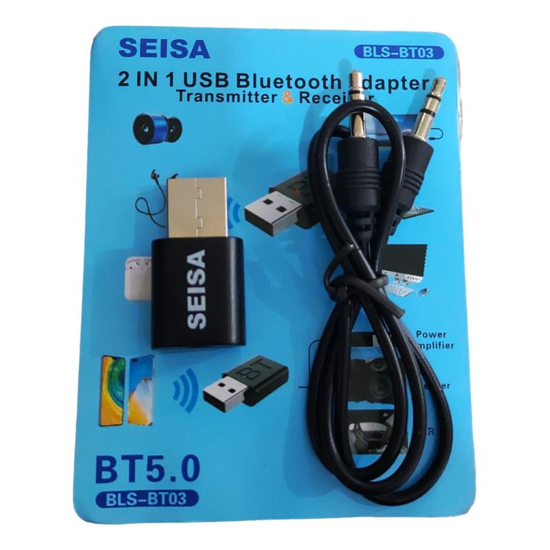 SEISA - Receptor Emisor Audio Sonido Adaptador Usb Bluetooth