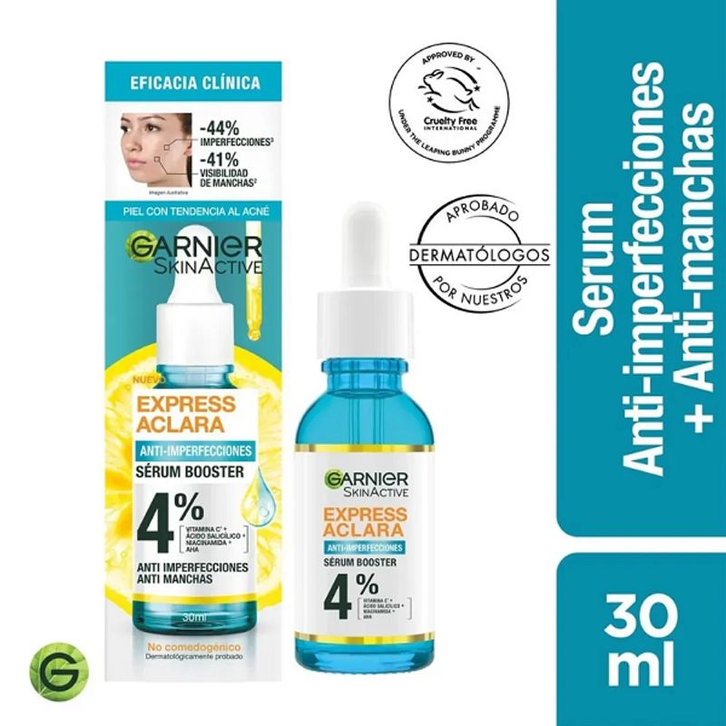 GARNIER - Serum Booster Garnier Anti-Imperfecciones Express Aclara 30ml