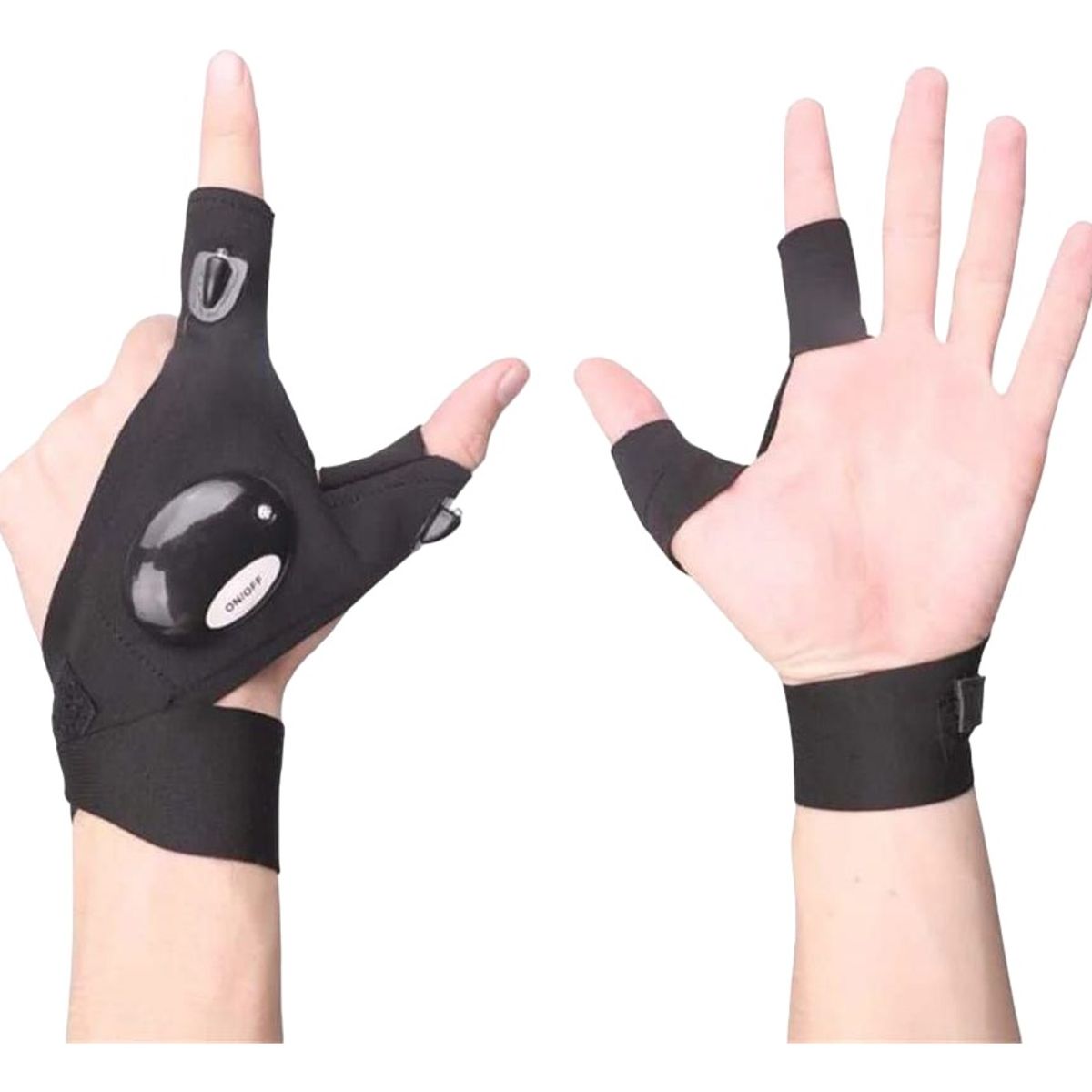 GENERICO - Guante Sin Dedos Linterna Led Multipropósito Pesca Nocturna