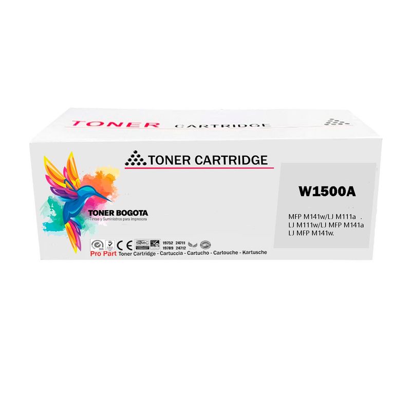 PREMIUM - Tóner 150A W1500A Negro CON CHIP genérico para LJ M111 MFP M141