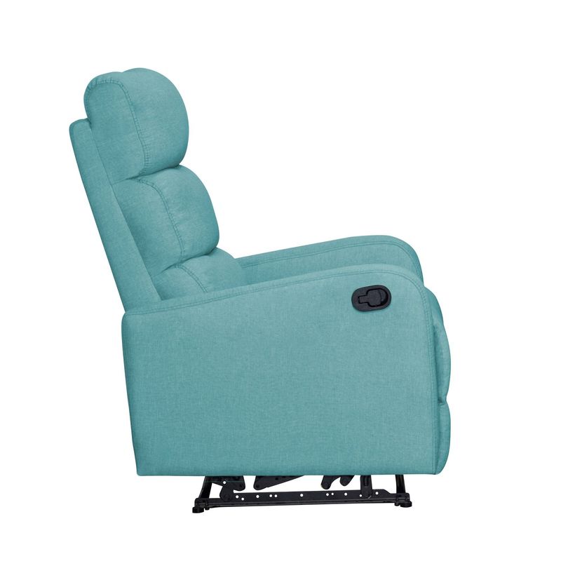 ELITE LIVING - SILLA RECLINABLE PEKIN ESTATICA CUERO SINTETICO CELESTE