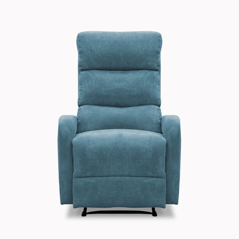 ELITE LIVING - SILLA RECLINABLE PEKIN ESTATICA MICROFIBRA INDIGO