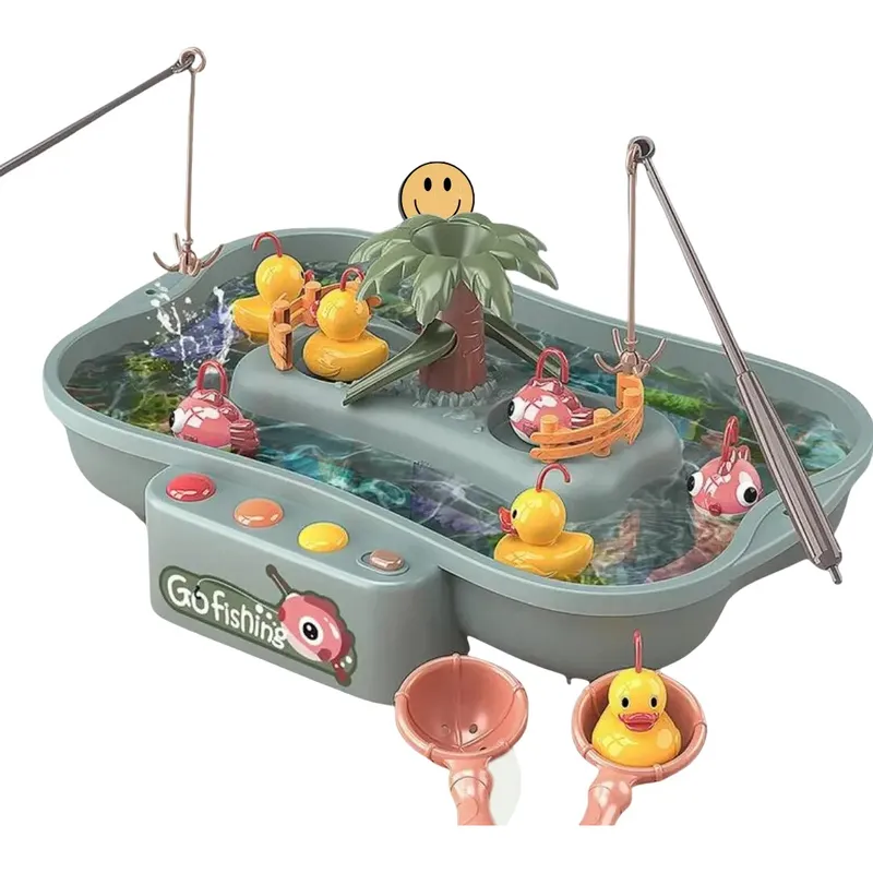 GENERICO - Juego Pescar Juguete Electrónico Pez Pato Caña Agua Sonidos
