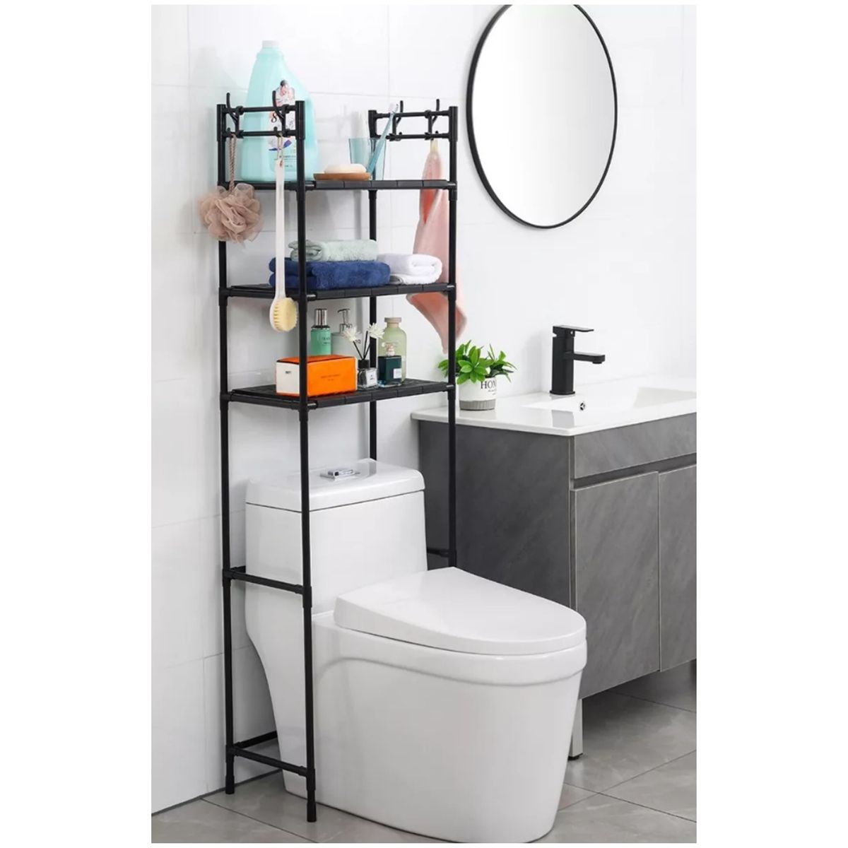 ONE PIXEL - Estante De Baño Organizador Para Inodoro 3 Niveles