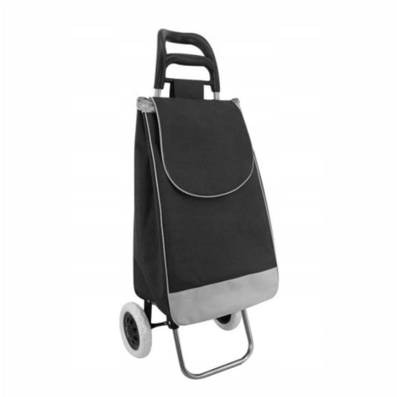 GENERICO - Carrito De Mercado Plegable Con Ruedas Color Negro
