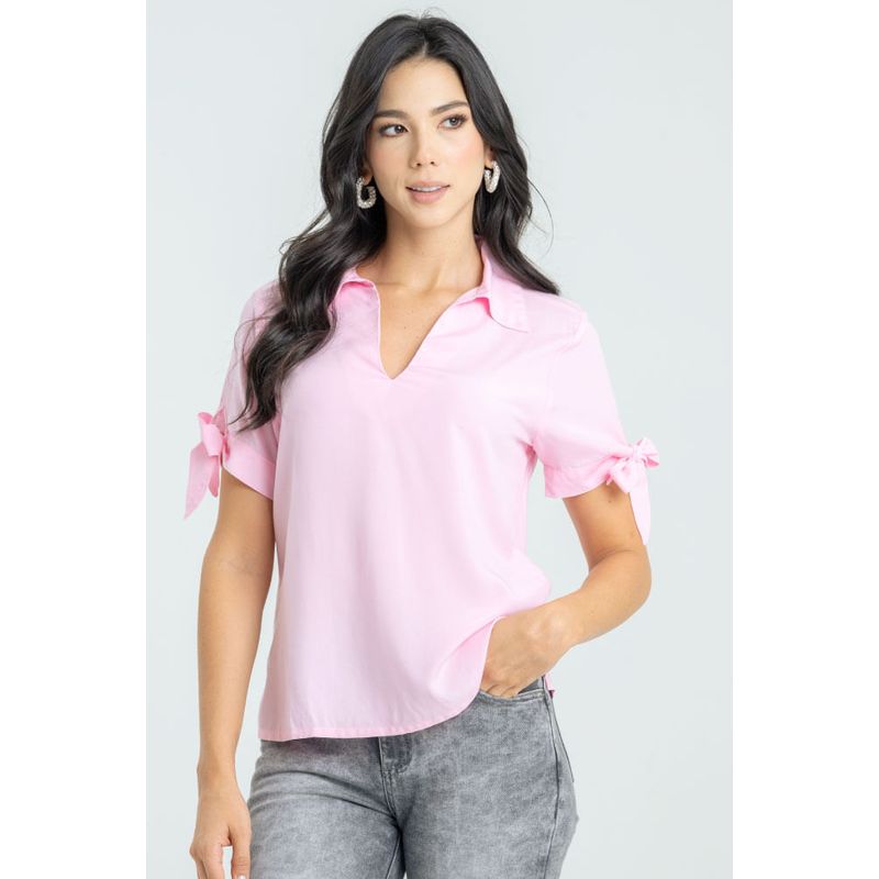 RAGGED - Blusa maca Rosado barbie Ragged