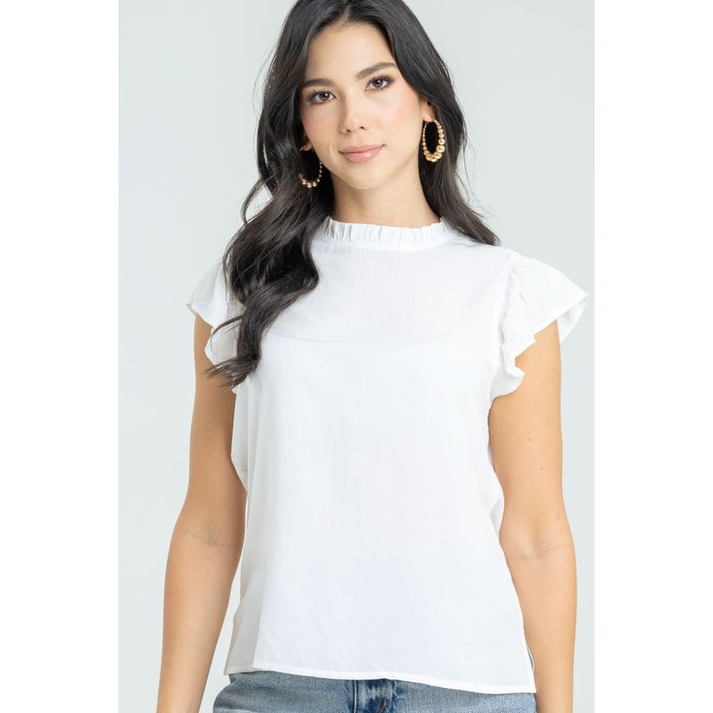 RAGGED - Blusa crystal Blanco crudo Ragged