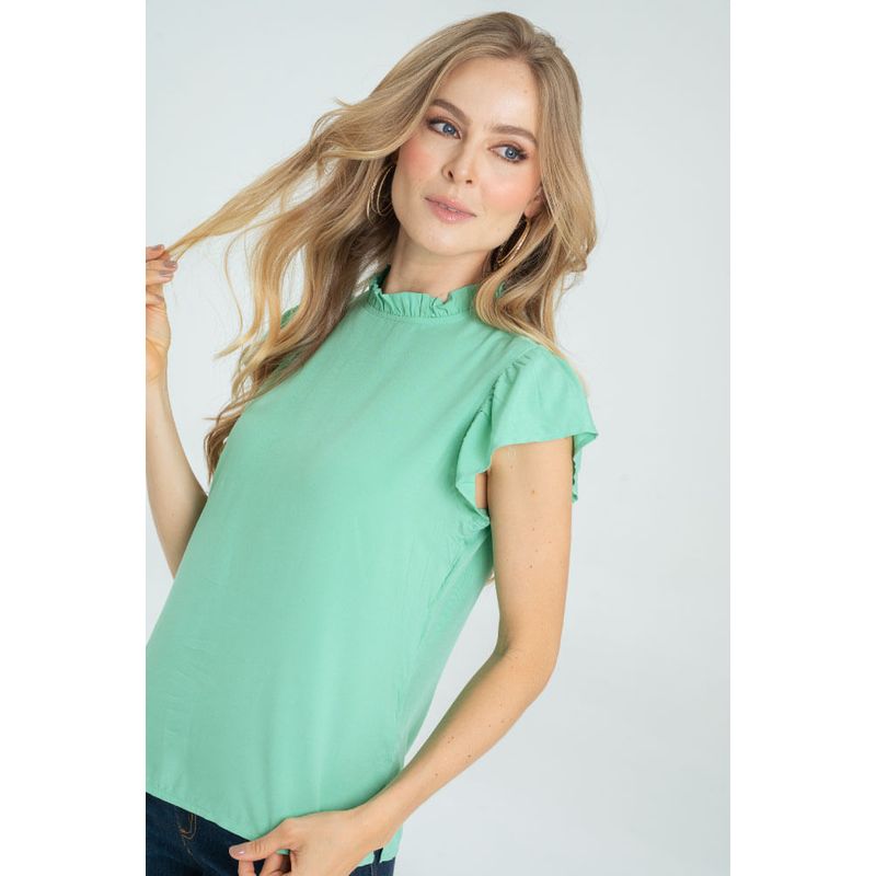 RAGGED - Blusa crystal Verde masmelo Ragged