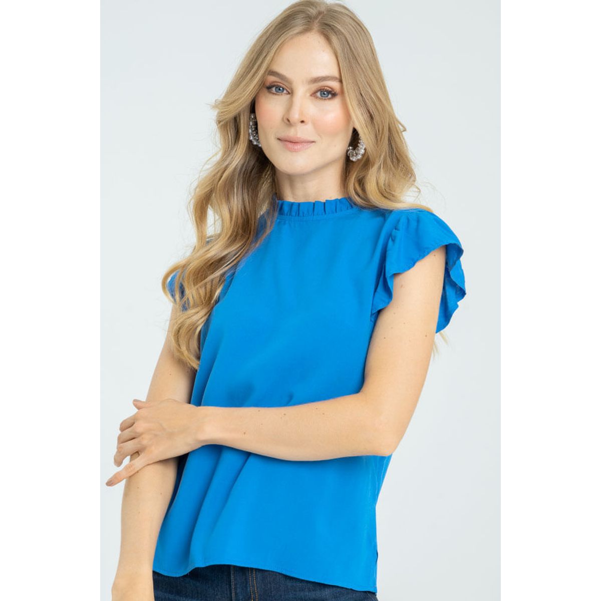 RAGGED - Blusa crystal Azul rey Ragged.