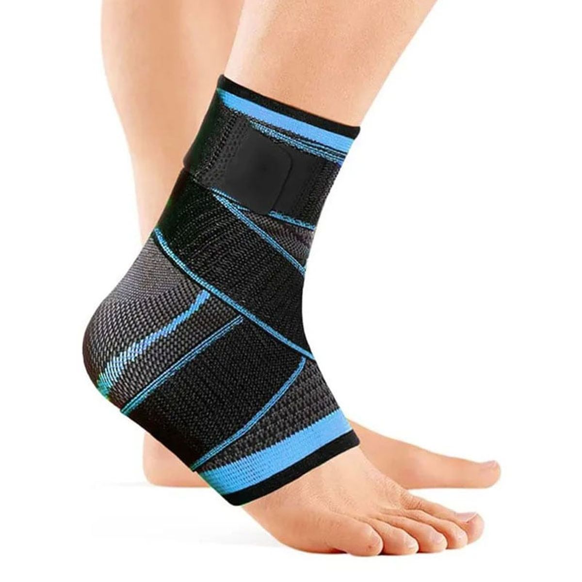 GENERICO - Tobillera Deportiva Ajustable - Negro Talla M