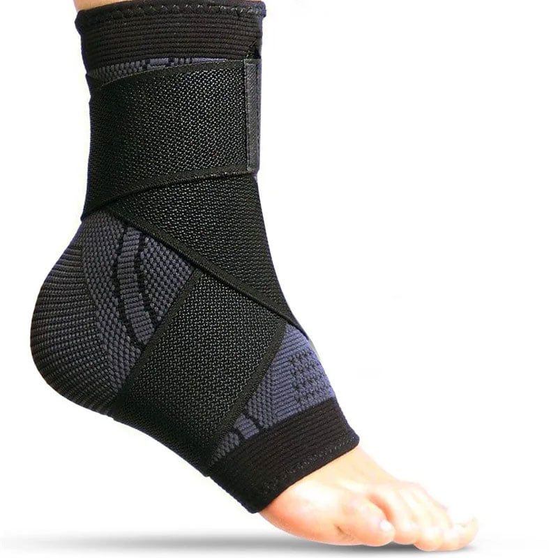 GENERICO - Tobillera Deportiva Ajustable - Negro Talla L