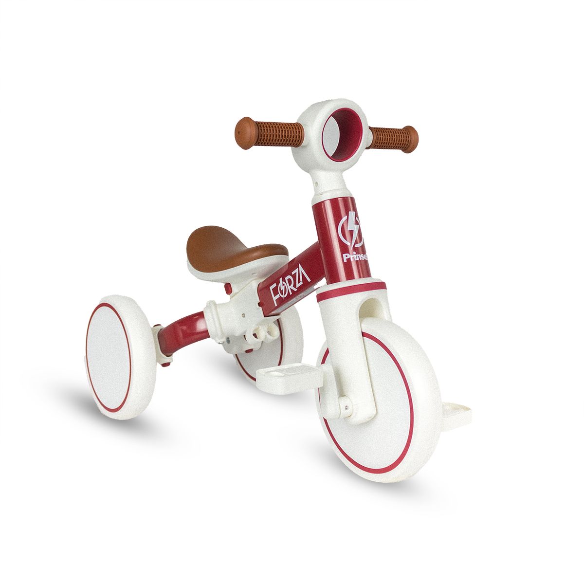 PRINSEL - Bicicleta de Balance para Niños 2 En 1 Forza Rojo