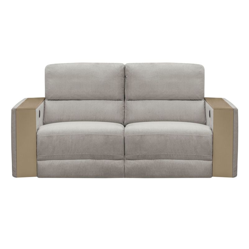 ELITE LIVING - SOFA RECLINABLE VERSALLES 3P ELECTRICO MICROFIBRA SAND