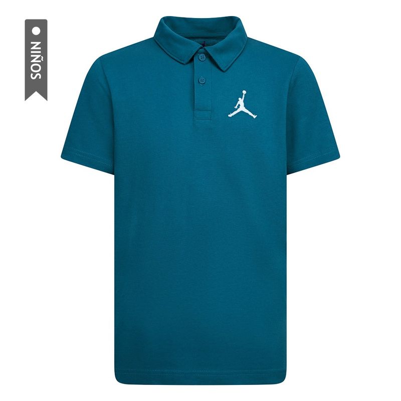 NIKE - Camiseta Polo Nike Jdb Jumpman Polo Niño-Azul
