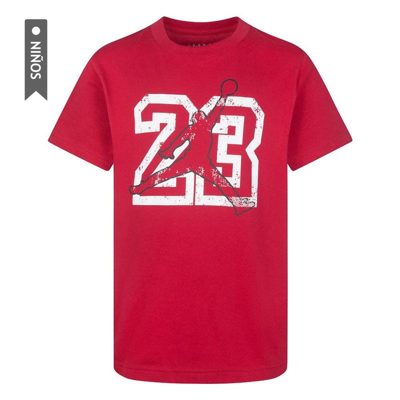 NIKE - Camiseta Nike Jdb 23 Jumpman Ss Tee Niño-Rojo