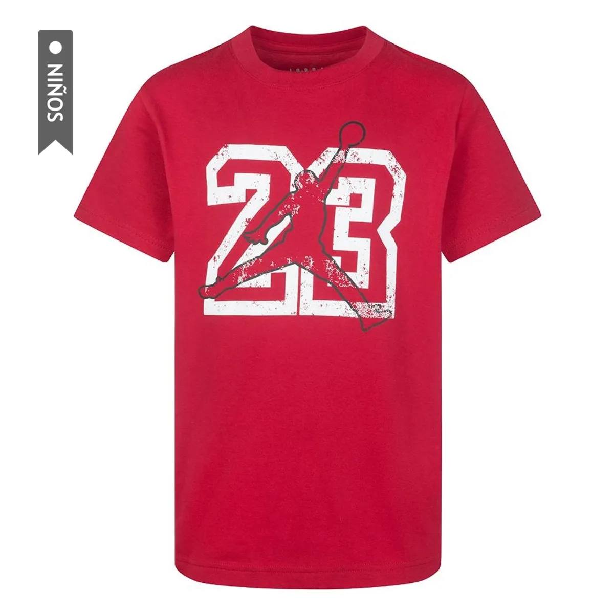 NIKE - Camiseta Nike Jdb 23 Jumpman Ss Tee Niño-Rojo