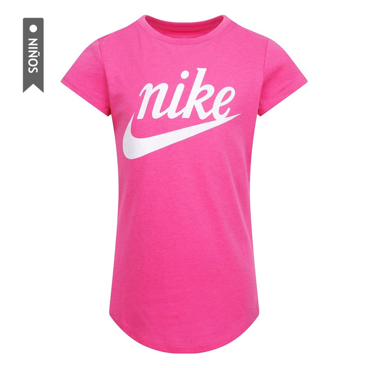 NIKE - Camiseta Nike Nkg Script Futura Ss Tee Niña-Fucsia