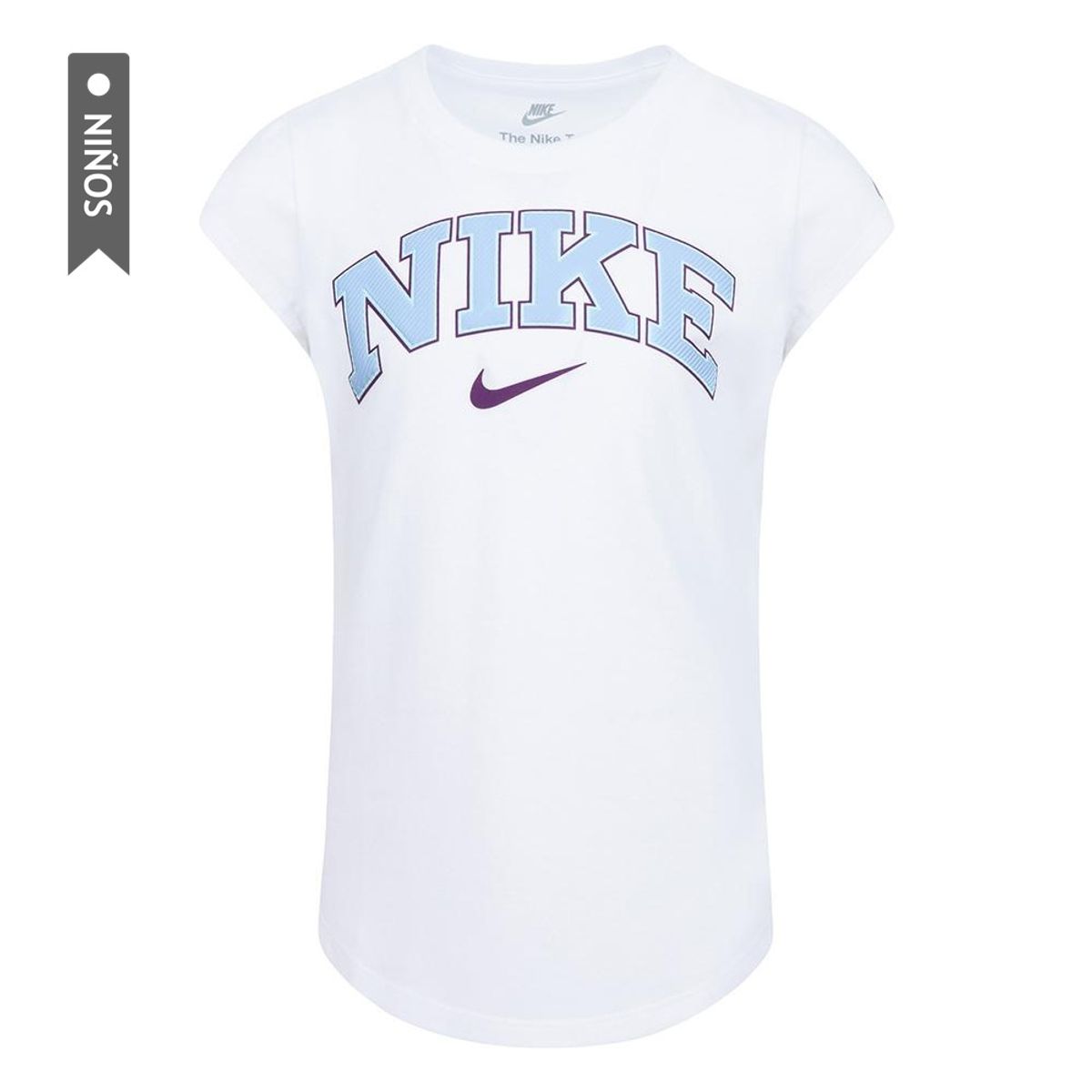 NIKE - Camiseta Nike Nkg Prep In Your Step Tee Niña-Blanco