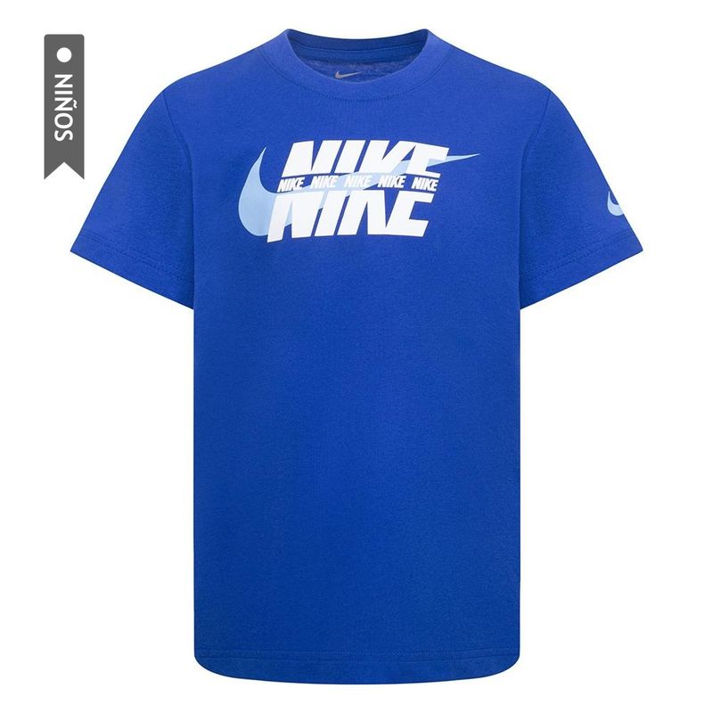 NIKE - Camiseta Nike Nkb Split Block Tee Niño-Azul