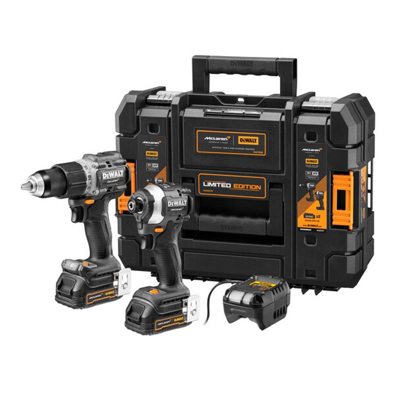 DEWALT - Kit Mclaren Taladro + Atornillador Dewalt Dck200me2gt