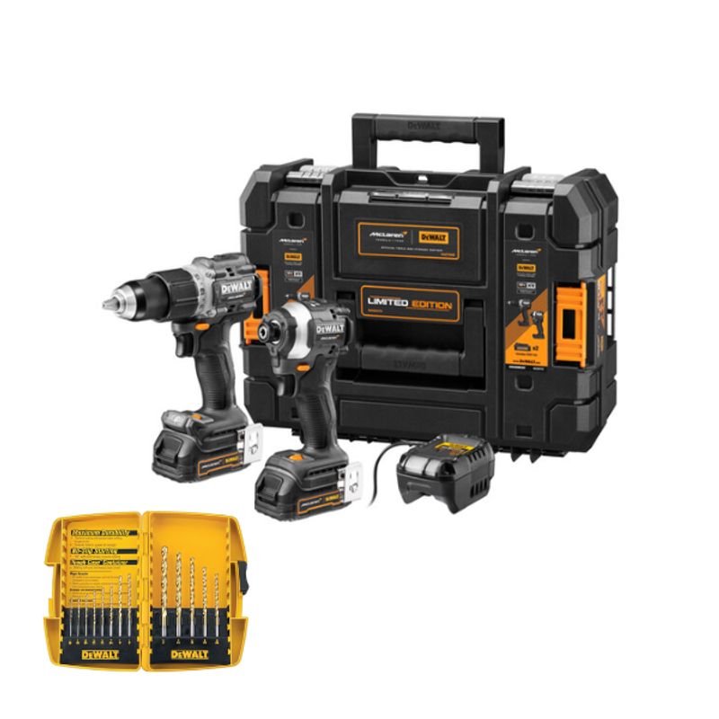 DEWALT - Kit Mclaren Taladro + Atornillador Dewalt Dck200me2gt