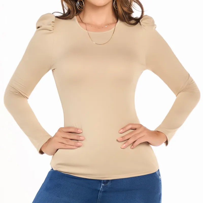 CROYDON - Blusa Roma Caqui Croydon para Mujer