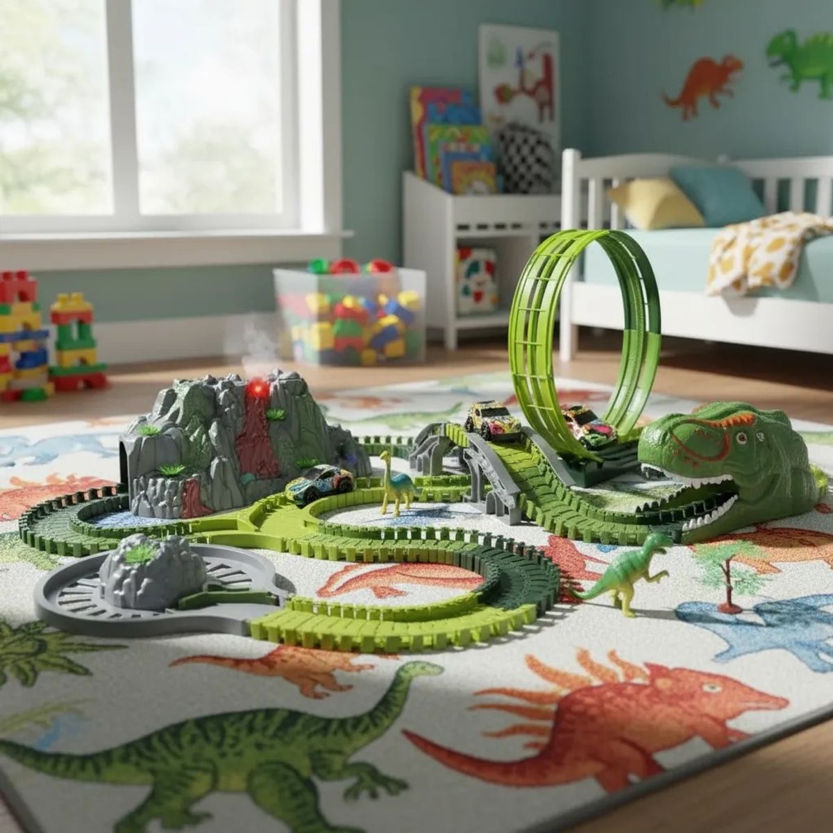 KIDSHOP - Pista De Carros Con Juguetes De Dinosaurios 237 PT868-362