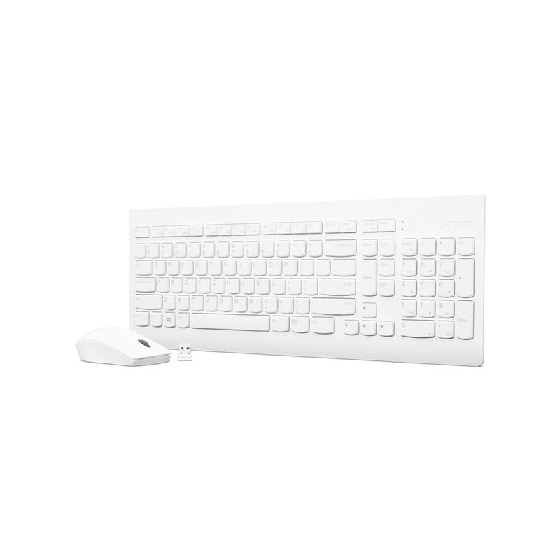 LENOVO - Combo de teclado y mouse inalámbrico Lenovo 510 Blanco Español
