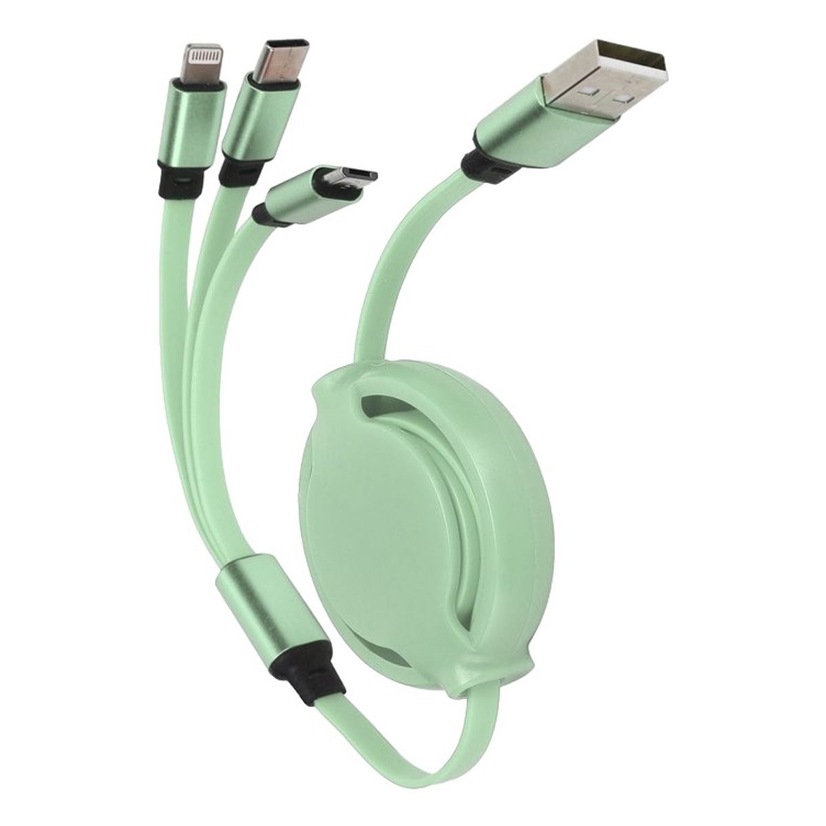 GENERICO - Cable Usb Cargador Retráctil Múltiple Micro Tipo C Para Ligh