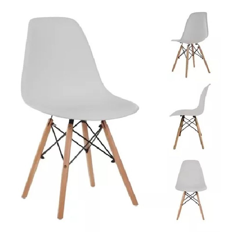 CORLEONE - SILLA COMEDOR ESTUDIO SALAMINIMALISTA MODERNA BLANCO