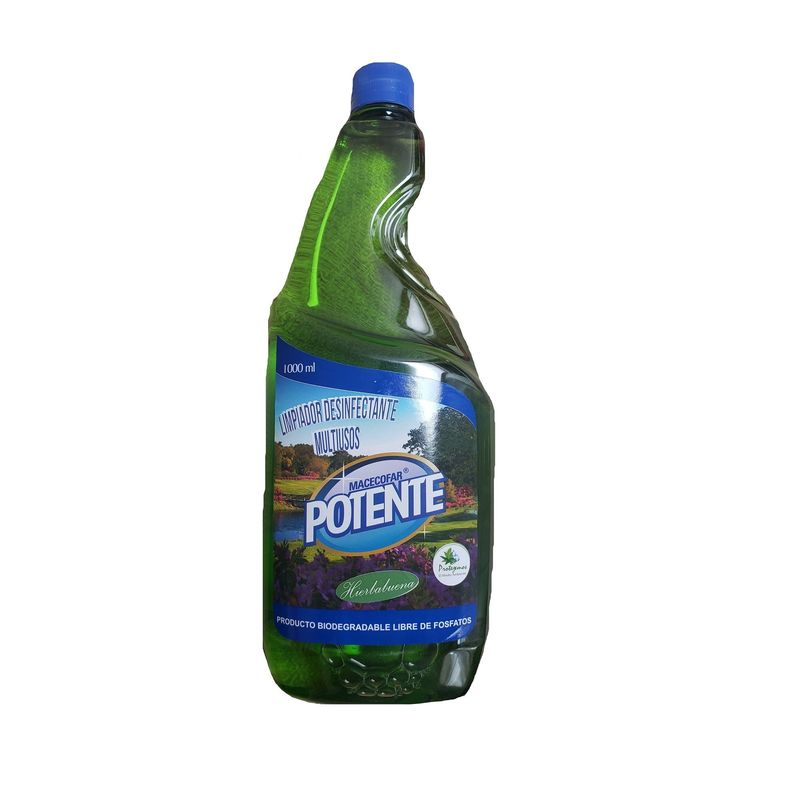 GENERICO - LIMPIADOR DESINFECTANTE MULTIUSOS 1000ML- HIERBABUENA