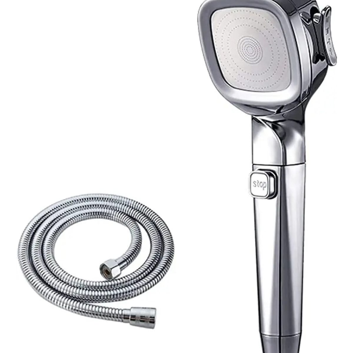 GENERICO - Cabezal Ducha Manguera Altapresión Interruptor Regadera Agua