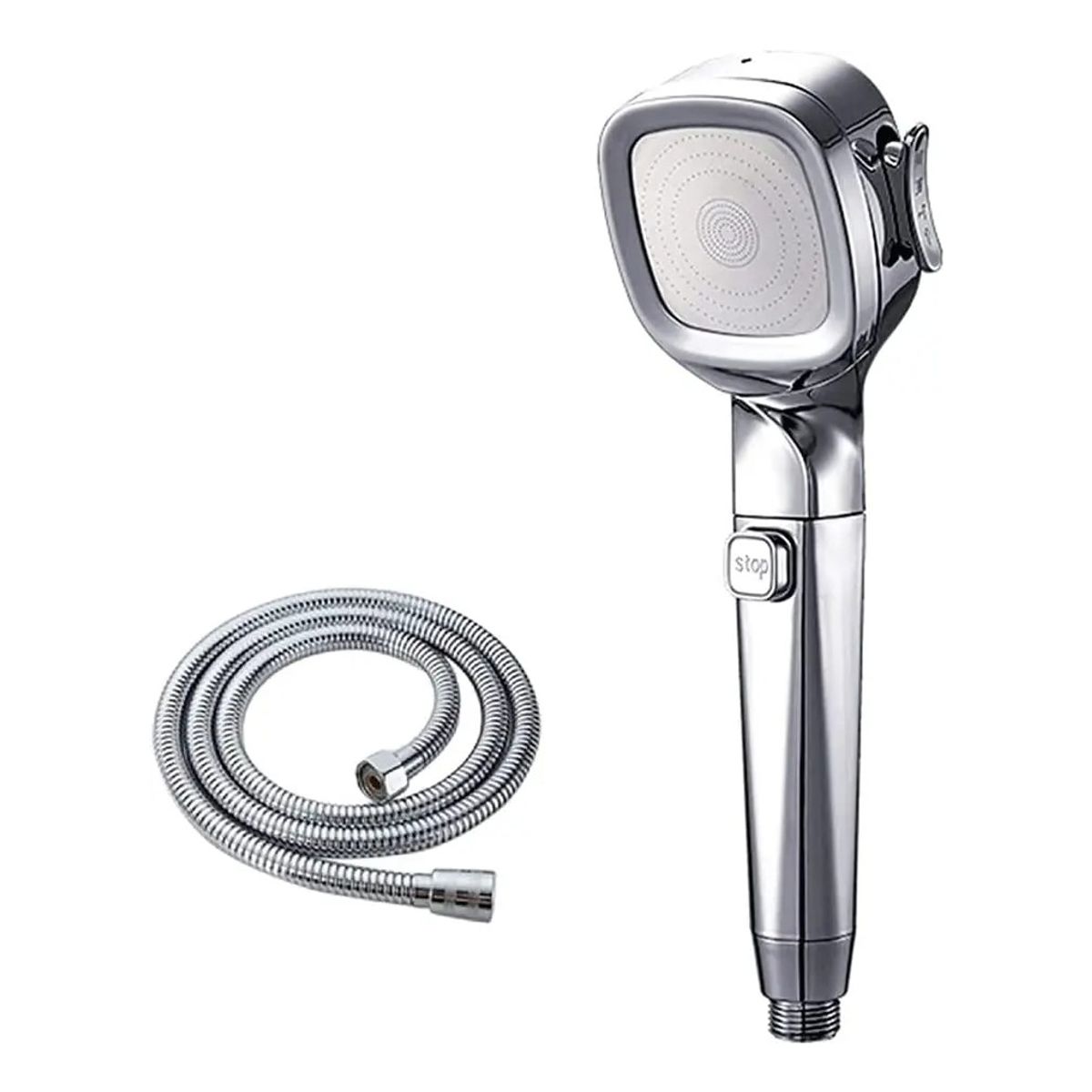 GENERICO - Cabezal Ducha Manguera Altapresión Interruptor Regadera Agua