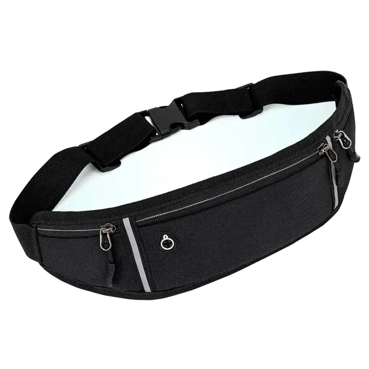 GENERICO - Canguro Impermeable Bolso Deportivo Multifuncional - Correr - Negro