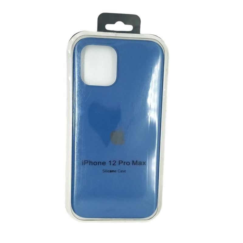 GENERICO - Forro Silicone Case Compatible con Iphone 12 Pro Max Azul Rey