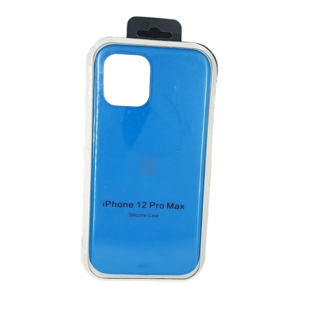 GENERICO - Forro Silicone Case Compatible con Iphone 12 Pro Max Azul Acero