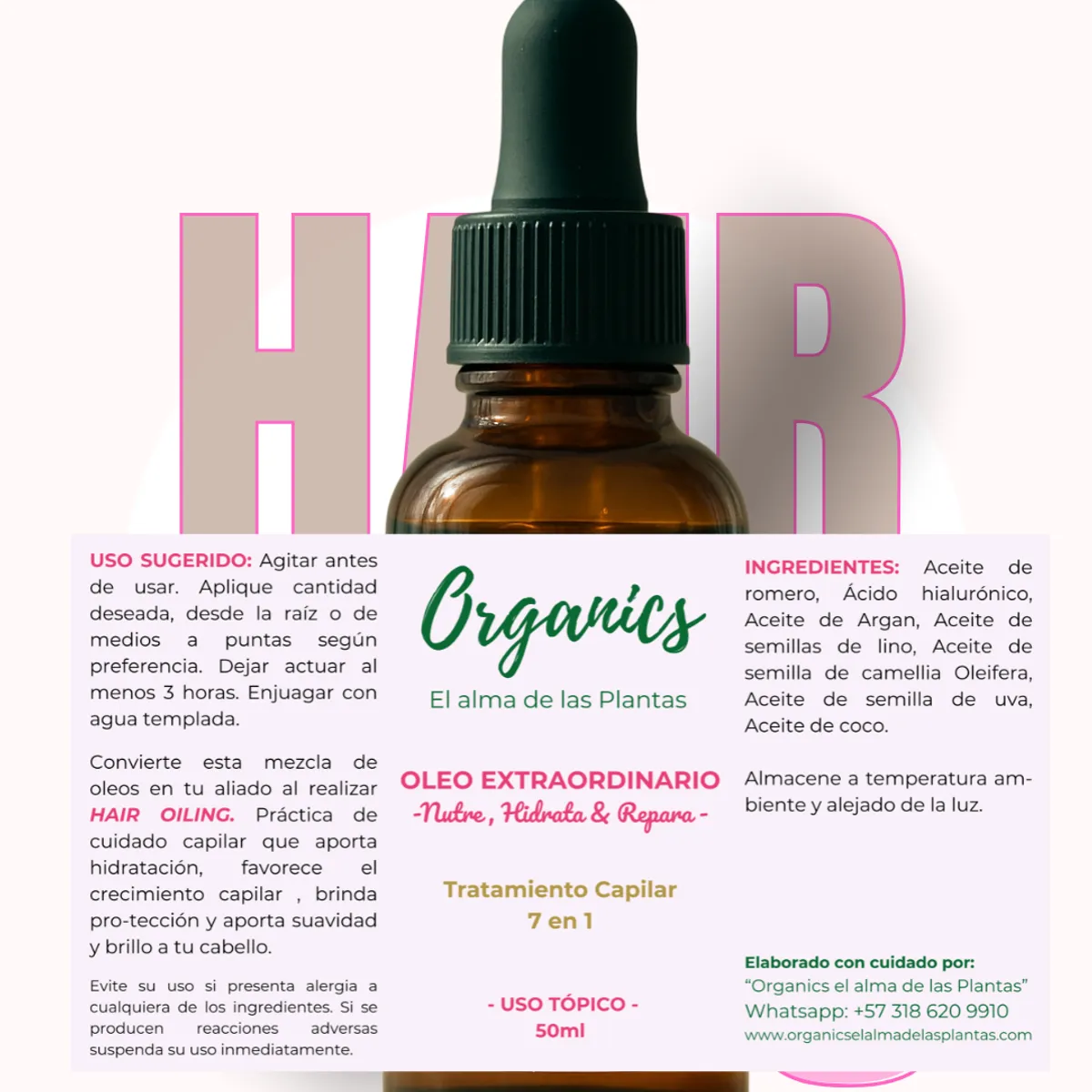 GENERICO - Oleo  Extraordinario 7 en 1 HAIR OILING