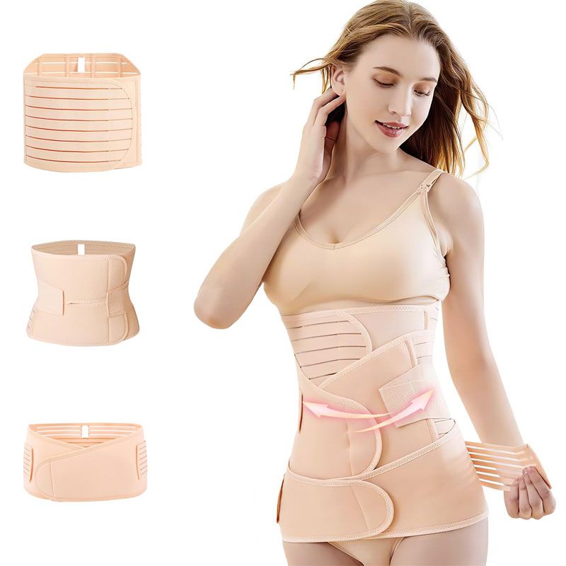 GENERICO - Faja moldeadora 3 en 1 postparto - Beige L