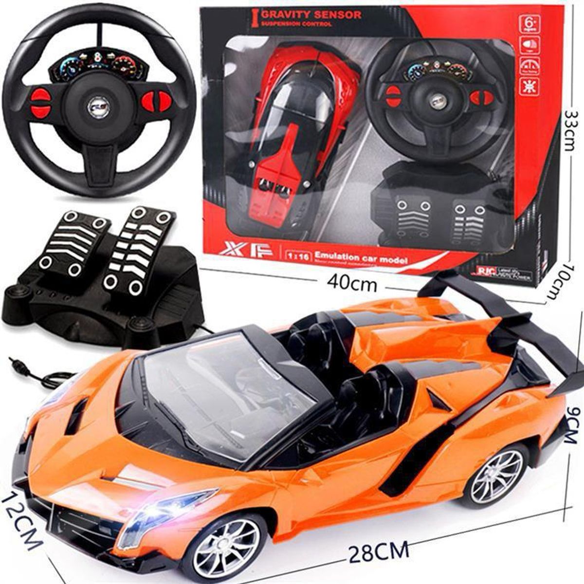 LAMBORGHINI - Carro control remoto coleccion baterias recarcables 2.7 ghz-