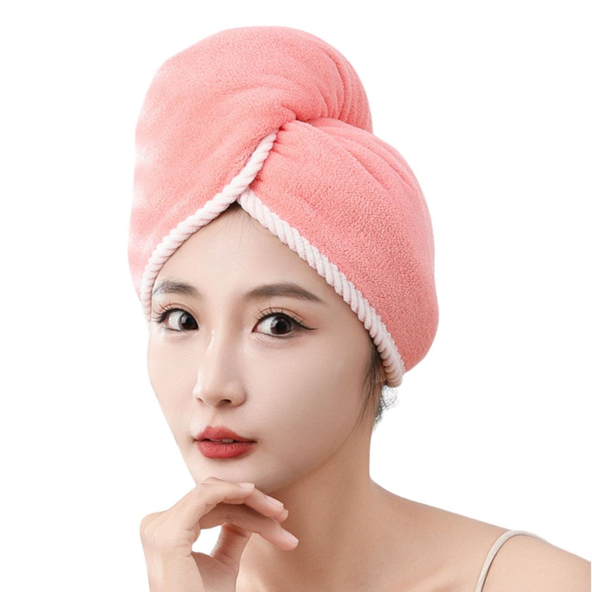 MULTIPLACE COLOMBIA - Toalla Turbante Secado Rápido Cabello Suave Microfibra Fina-