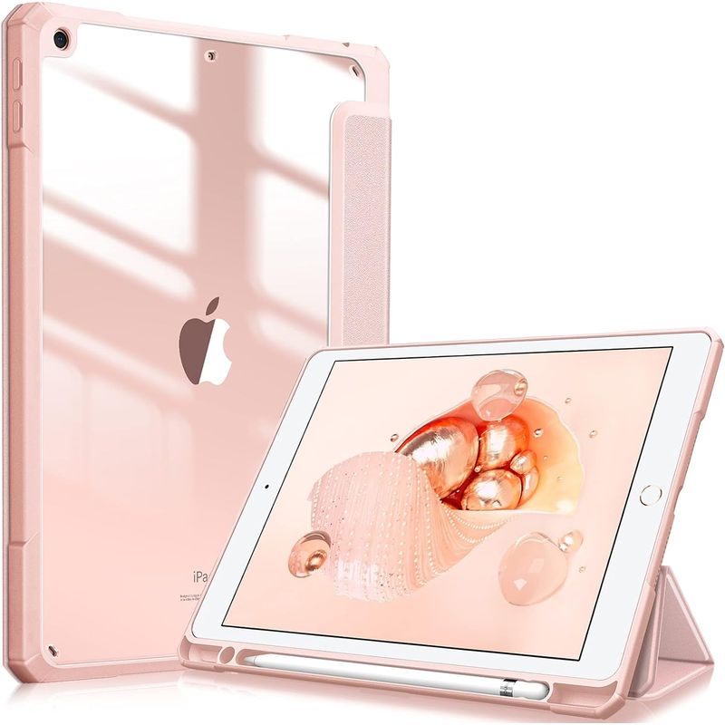 GENERICO - Estuche Funda Smart Case Cristal Para IPad 10ma gen 10.9 ROSA