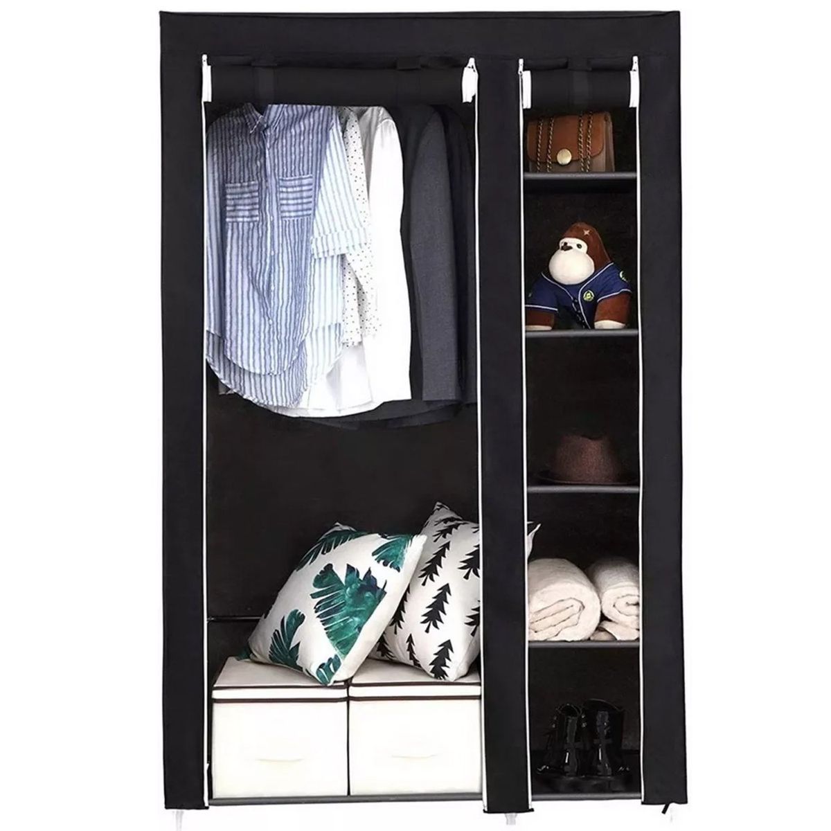 ONE PIXEL - Armario Closet 2 Espacios Para Ropa Multifuncional Resistente