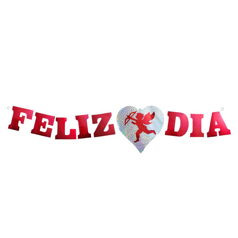 GENERICO - Guirnalda Colgante Decoración Feliz Día Amor y Amistad
