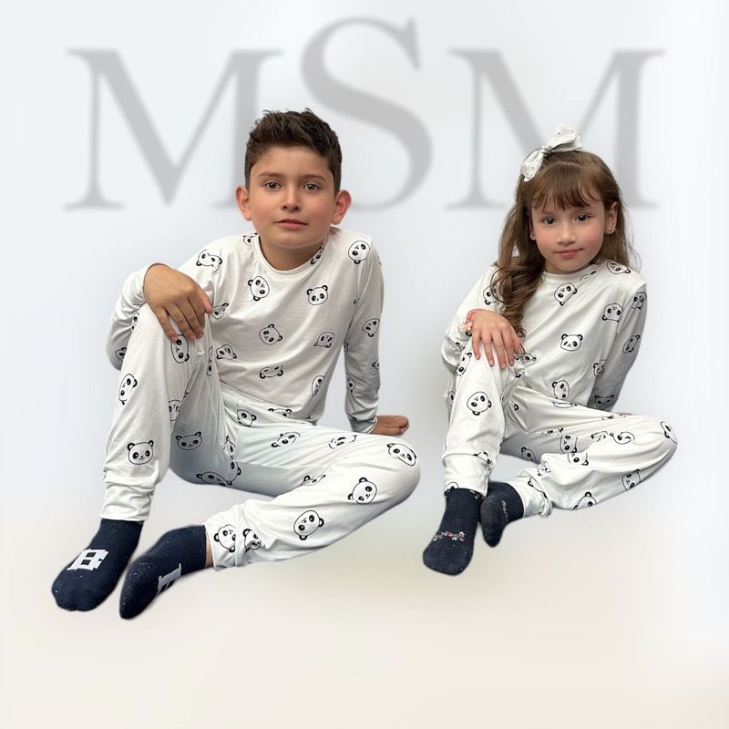 MODA MSM - PIJAMA  MANGA LARGA Y PANTALON IDEAL PARA NIÑAS Y NIÑOS