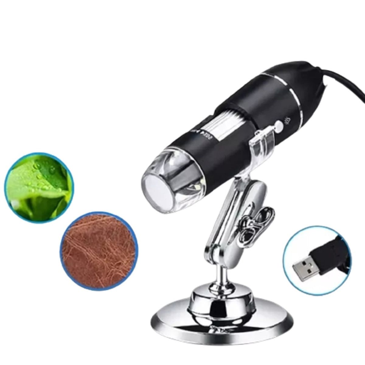 GENERICO - Microscopio Electronico Usb 1600x8 Led Graduable